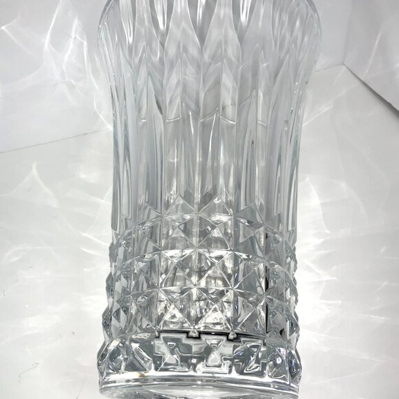 French Cristal D'Arques Diamond Cut Lead Crystal Vase Fontenay Collection MCM - Picture 5 of 12